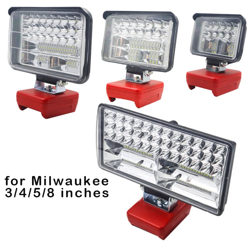 LED Work Light for Milwaukee M18 18V Battery | 3–8 Inch LED Work Light PLUSH