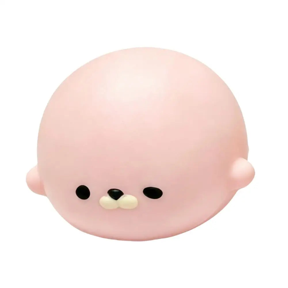 Slow Rebound Seal Squishy Toy – Soft PU Foam Sensory Ball Squishy Sensory Toy PLUSH Pink