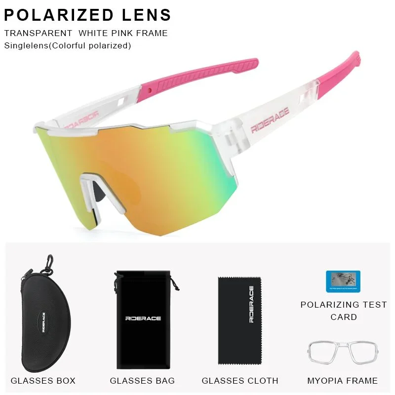 Photochromic Cycling Sunglasses UV400 – Unisex Bike Goggles Cycling Sunglasses PLUSH Polarized Pink