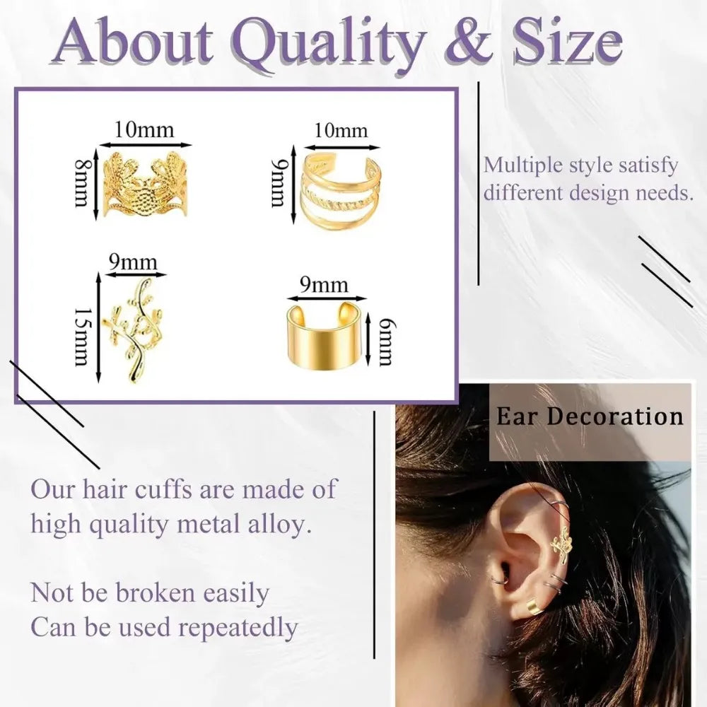 40Pcs Alloy Hair Beads – Dreadlock Rings for Braids & Styling Hair Bead Rings PLUSH