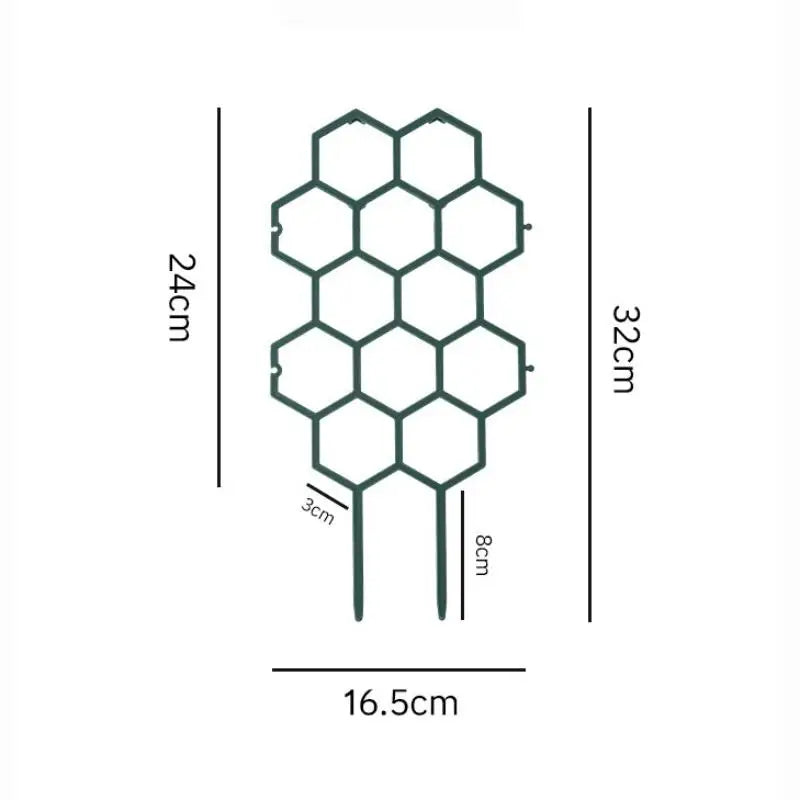 Honeycomb Plastic Plant Trellis – Vine & Flower Support 1–5pcs Plant Trellis Support PLUSH