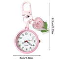 Cute Quartz Pocket Watch Keychain – Luminous Fruit Design Pocket Watch Keychain PLUSH Pinks