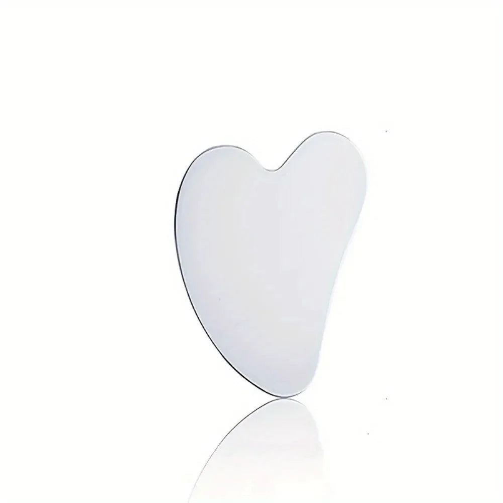 Stainless Steel Gua Sha Facial Massage Tool | Skin Care Gua Sha Facial Tool PLUSH Heart-shaped