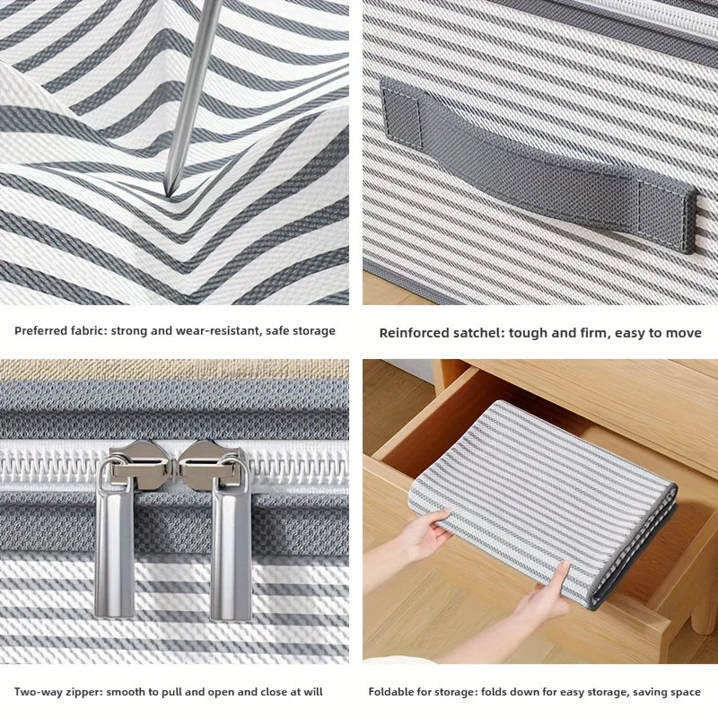 Large Non-Woven Storage Bag Clear Window – Under Bed Organizer Storage Organizer Bag PLUSH