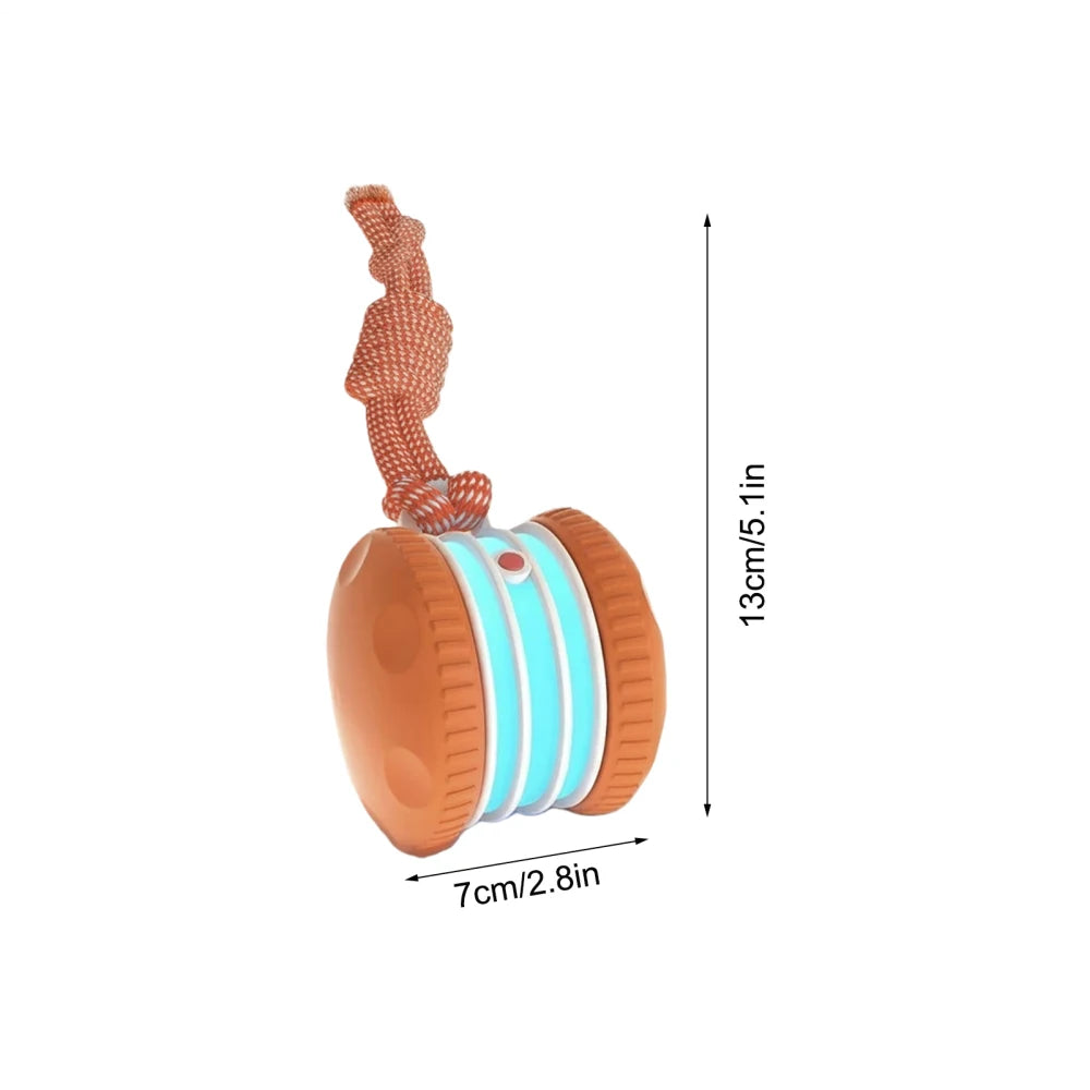 USB Rechargeable Auto-Rolling Interactive Cat Ball Toy Interactive Pet Toy PLUSH 1PC