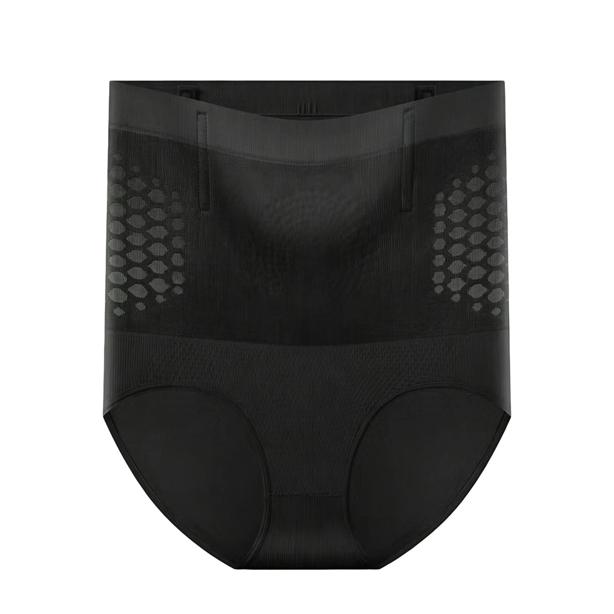 Zeriluna High Waist Shapewear Panties – Tummy Control & Butt Lift Shaping Panties PLUSH Black Color 3XL