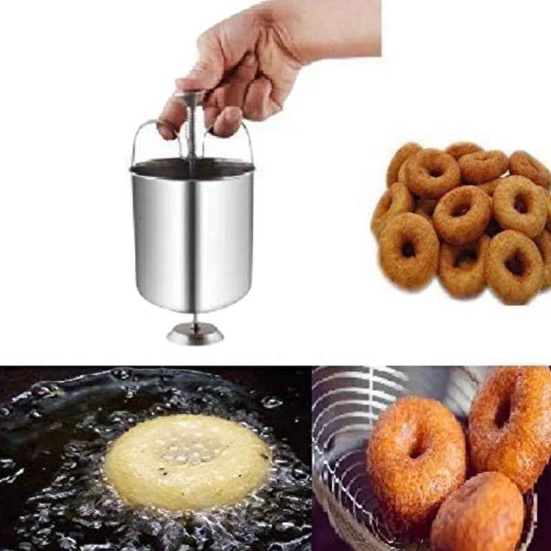 Stainless Steel Donut Maker Dispenser – Homemade Baking Tool Donut Maker Tool PLUSH