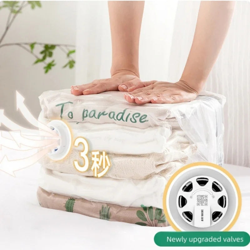 TAILI No-Pump Vacuum Storage Bags – Large Compression Bags Vacuum Storage Bags PLUSH