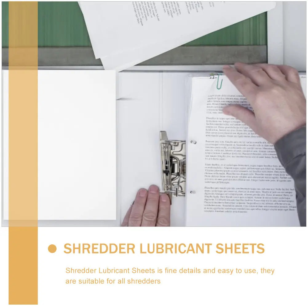 10-Pack Paper Shredder Lubricant Sheets – All Shredder Types Shredder Lubricant Sheets PLUSH