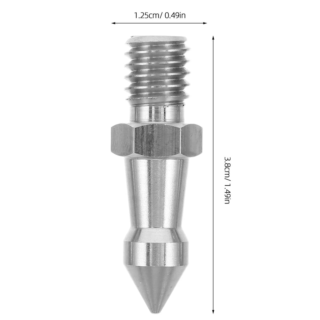 5pcs Stainless Steel Tripod Foot Spikes – Anti-Skid Leg Tips Tripod Spike Feet PLUSH