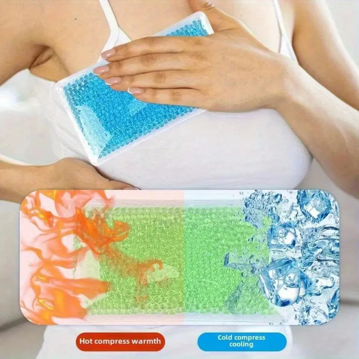 Reusable Gel Ice Pack – Flexible Hot & Cold Compress Wrap Hot Cold Compress PLUSH