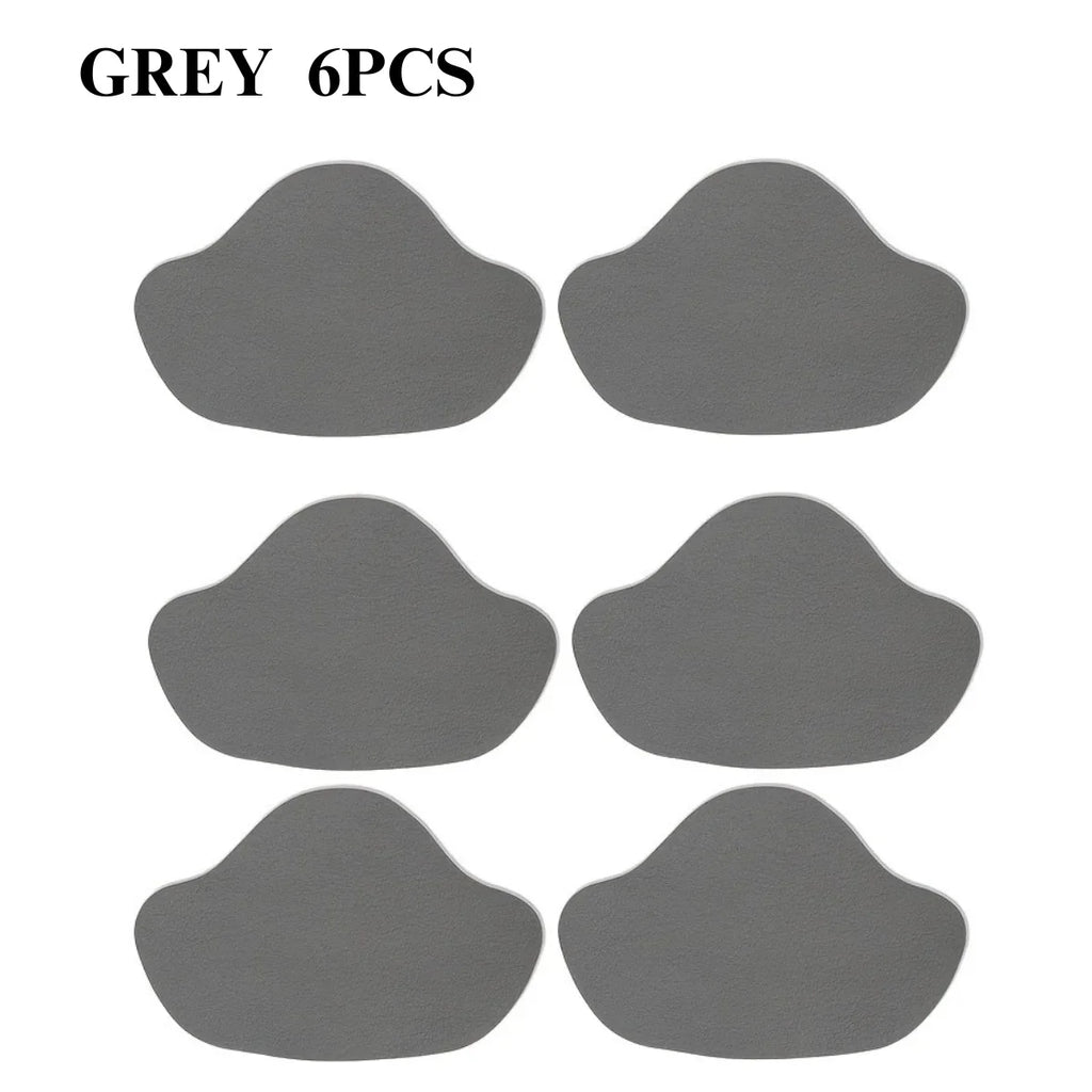 6-Pack PU Sneaker Heel Repair Patches – Shoe Protector Stickers Shoe Repair Patches PLUSH grey