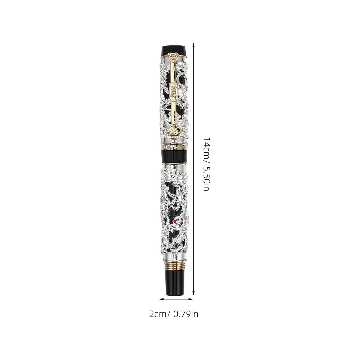 Dragon Phoenix Fountain Pen – Zinc Alloy Calligraphy Pen Fountain Pen PLUSH