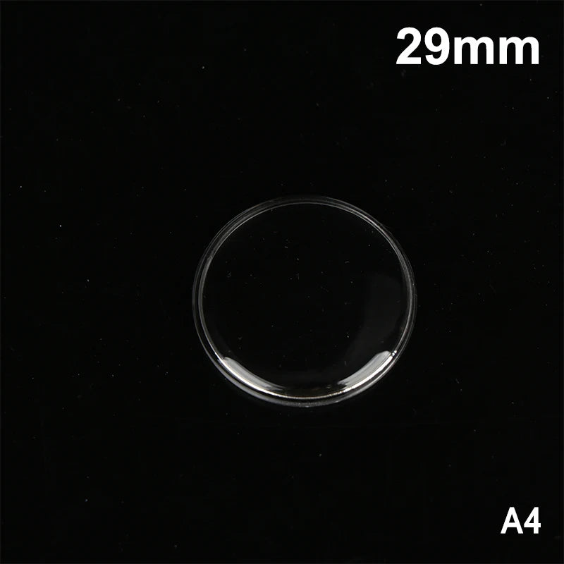 28mm–32.2mm Acrylic Watch Crystal Lens – Mirror Finish Cover Watch Crystal Lens PLUSH A4