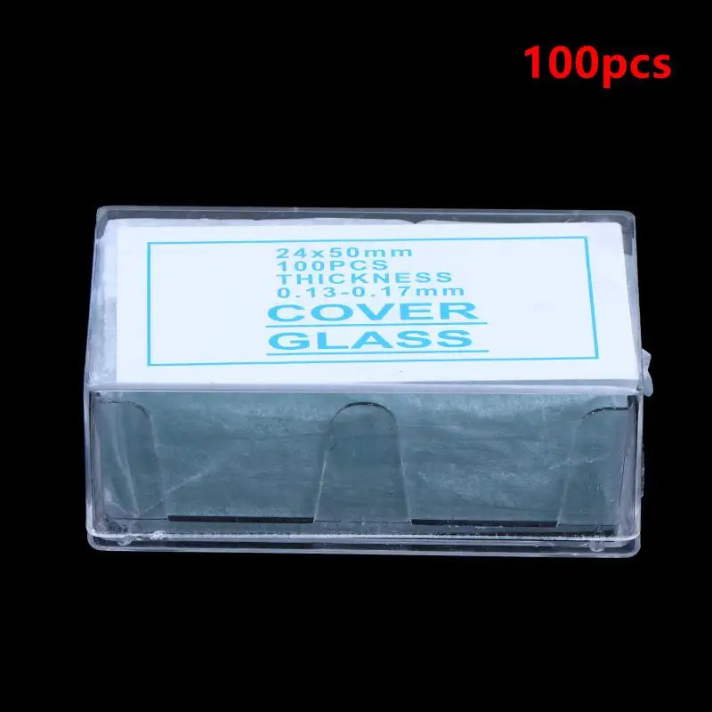 100pcs Pre-Sterilized Optical Glass Microscope Coverslips Microscope Coverslips PLUSH H