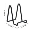Metal Display Stand for Plates, Frames, Books & Decor Display Stand PLUSH Black 1PC