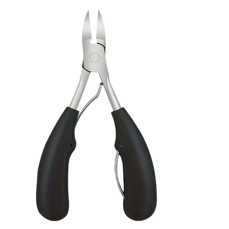 Ouriner Black Stainless Steel Cuticle Nipper & Nail Clipper Nail Manicure Set PLUSH 1 PC