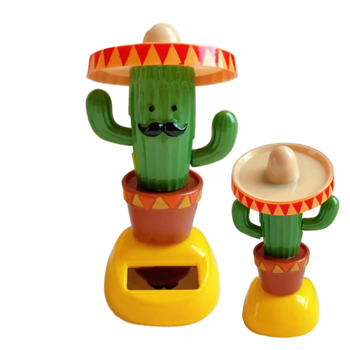 Solar Cactus Bobblehead Car Dashboard Ornament | Fun Gift Car Dashboard Ornament PLUSH