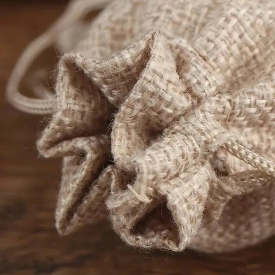 Brown Burlap Drawstring Gift Bags 10/20pcs – Wedding Favors Drawstring Gift Bags PLUSH