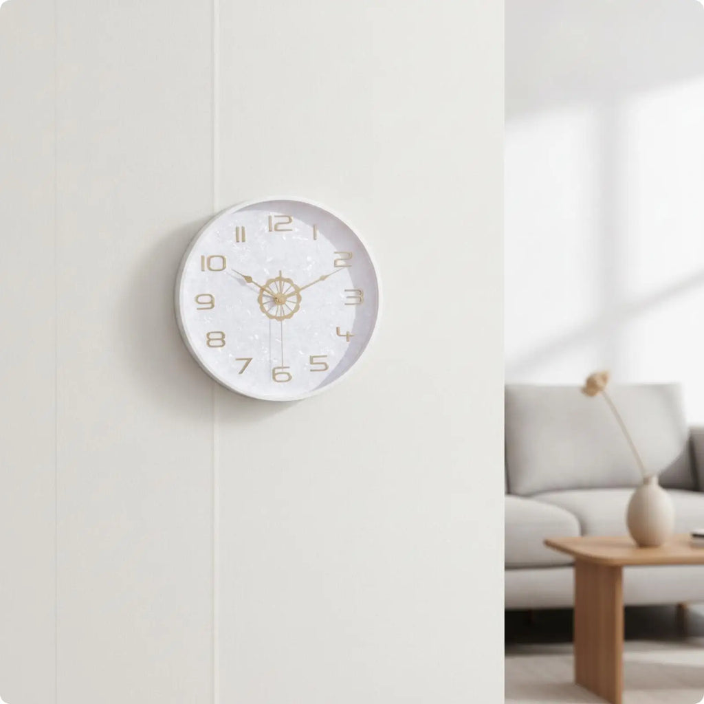 35cm Silent Glow Sound-Activated Analog Wall Clock Wall Clock PLUSH