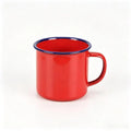 Enamel Coffee Mug Shatterproof Custom Logo – 5 Colors Enamel Coffee Mug PLUSH Red 240ml