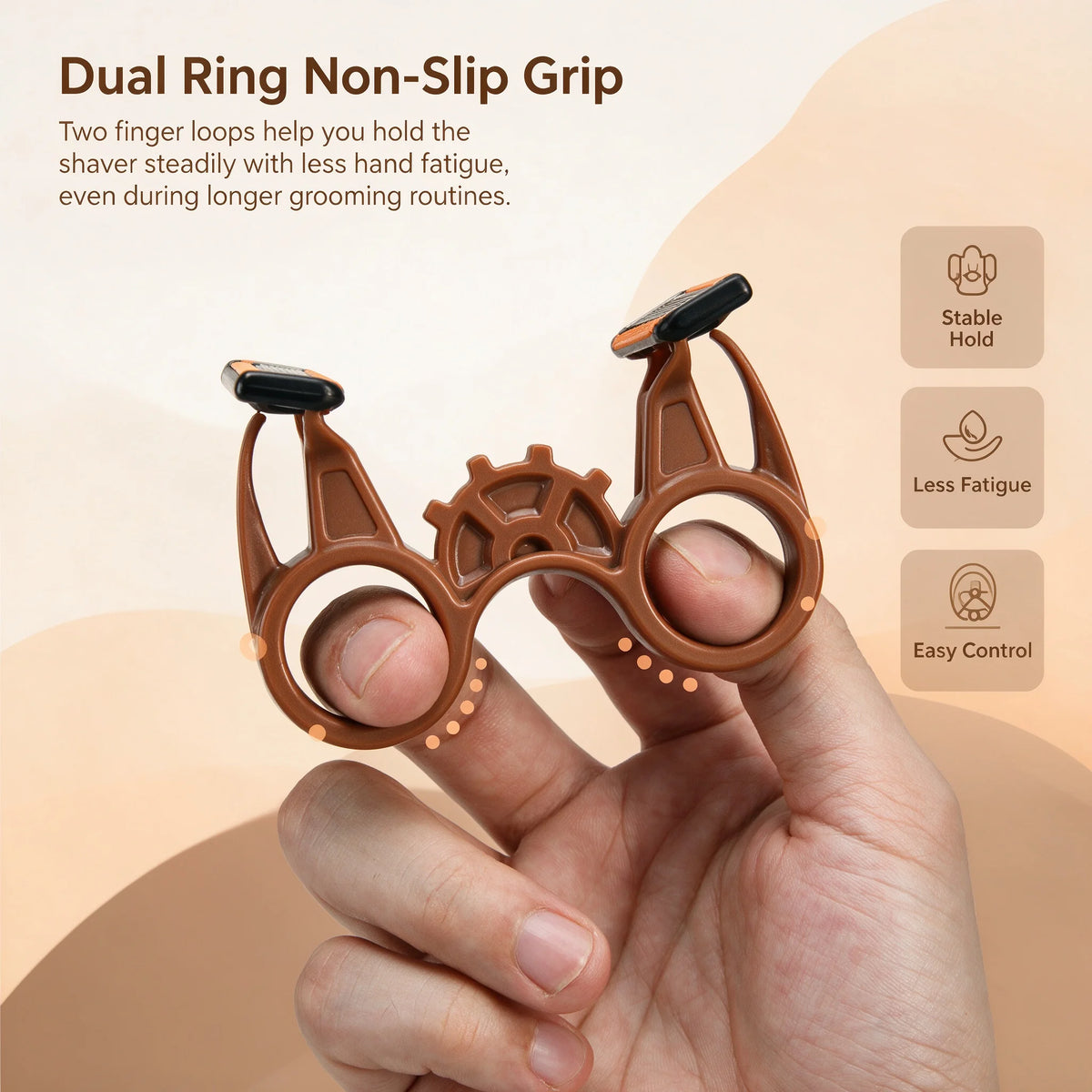 2-Pack Shaving Kit – Wood Handle Brush & Manual Razor Shaving Grooming Kit PLUSH