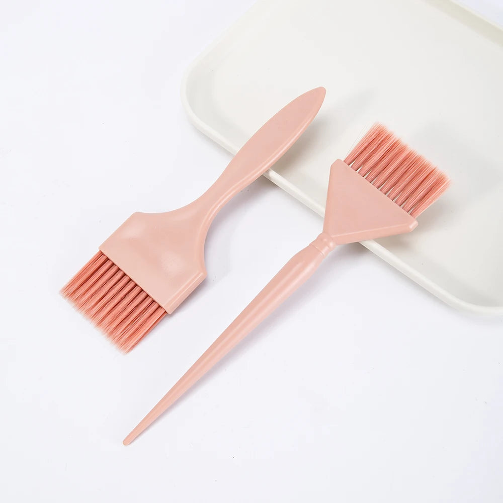 Professional Hair Dye Brush Set – Coloring & Tinting Tool Hair Dye Brush Set PLUSH 2pcs pink
