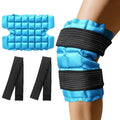 2-in-1 Reusable Hot & Cold Knee Wrap | Adjustable Gel Ice Pack Hot Cold Therapy Wrap PLUSH Blue