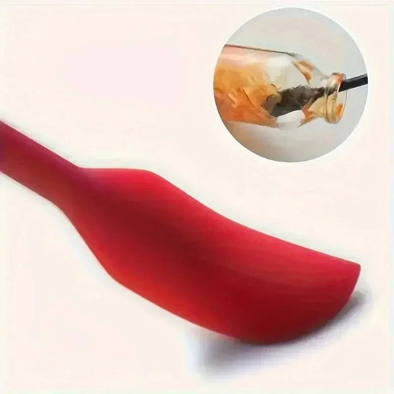 3-Piece Mini Silicone Spatula Set – Heat Resistant Jar Scrapers Silicone Spatula Set PLUSH