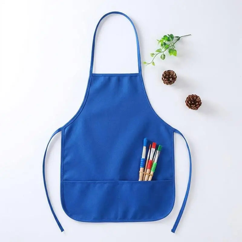 Kids Non-Woven Apron with Pockets – Art, Craft & Cooking Kids Activity Apron PLUSH