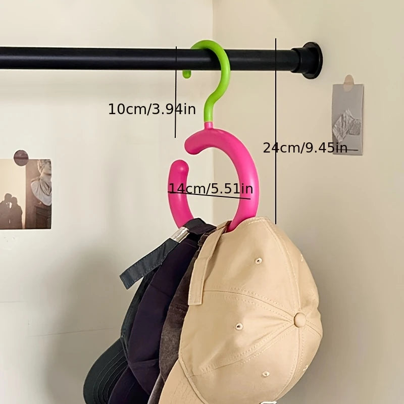 No-Drill Adhesive Wall Hooks – Clothes, Bags, Hats & Scarves Adhesive Wall Hooks PLUSH green and pink-1pc