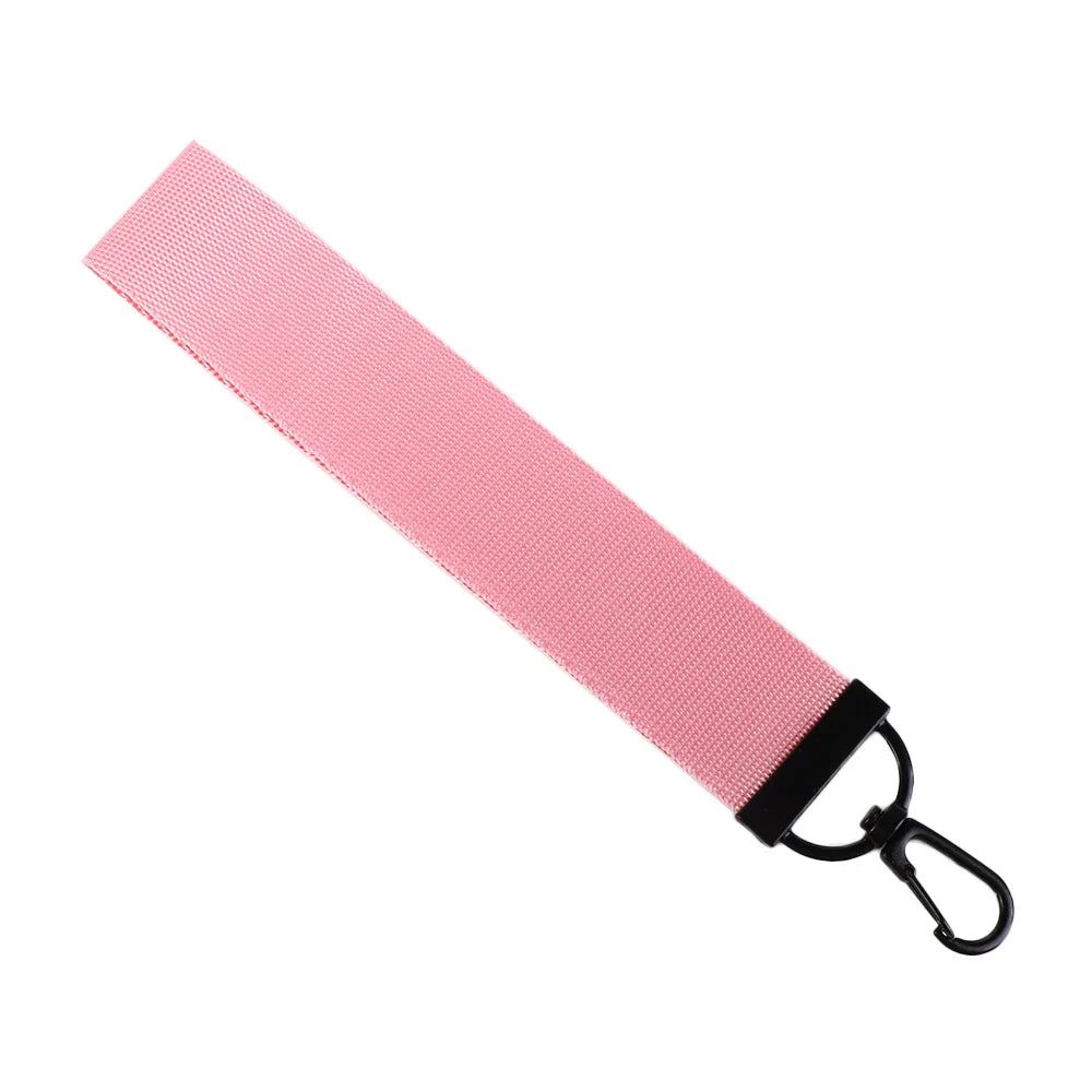 Solid Ribbon Keychain Lanyard – Bag Charm & Phone Strap Ribbon Keychain Lanyard PLUSH pink