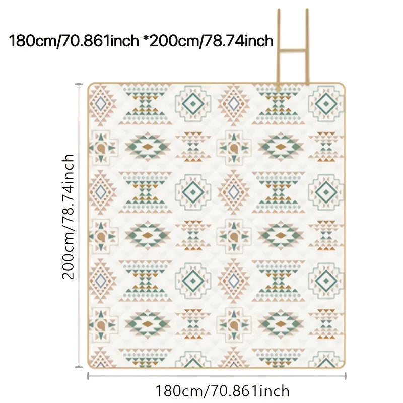 Waterproof Foldable Checkered Picnic Blanket – Beach & Camping Outdoor Picnic Blanket PLUSH 180X200cm