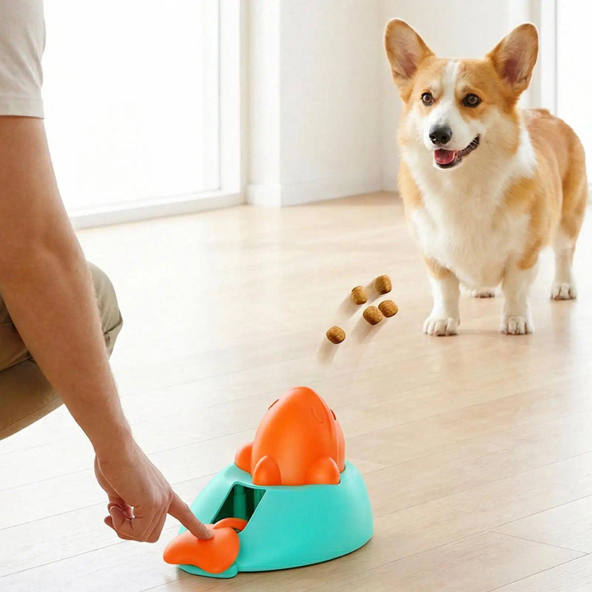 Pet Treat Dispenser – Interactive Dog Training Toy Pet Treat Dispenser PLUSH