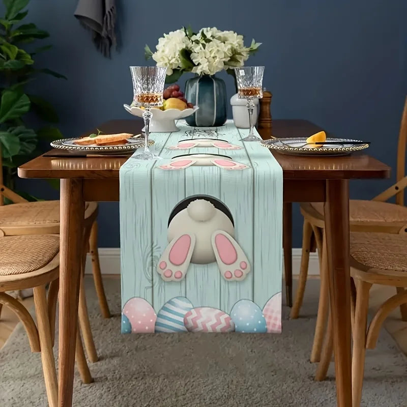 Easter Table Runner – Festive Holiday Décor | 100% Polyester Holiday Table Runner PLUSH