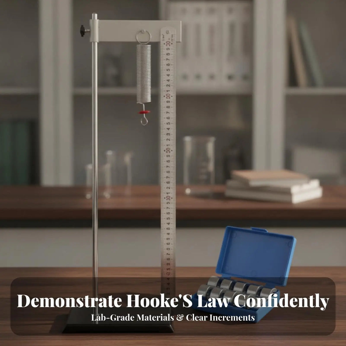 Hooke's Law Apparatus – Vertical Physics Experiment Kit Physics Experiment Kit PLUSH