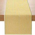 Striped Woven Table Runner – Light Brown & Beige | 3 Sizes Woven Table Runner PLUSH A 33X275Cm