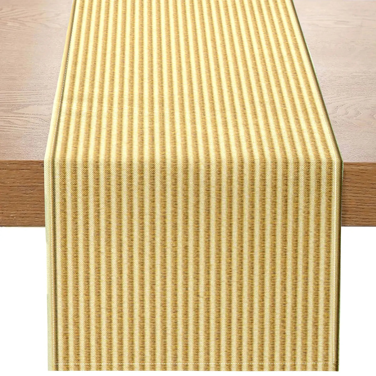 Striped Woven Table Runner – Light Brown & Beige | 3 Sizes Woven Table Runner PLUSH A 33X275Cm