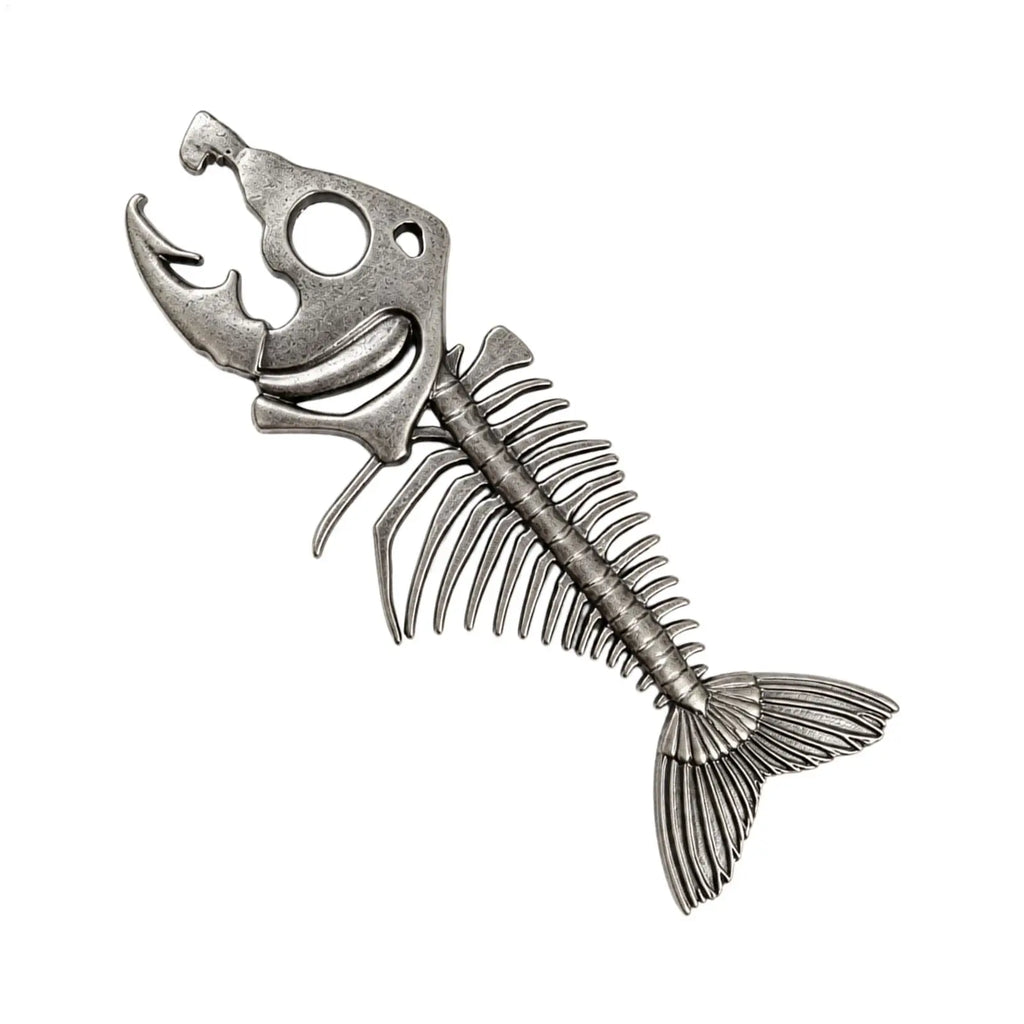 Fishbone Novelty Bottle Opener | Zinc Alloy Bar Tool Novelty Bottle Opener PLUSH