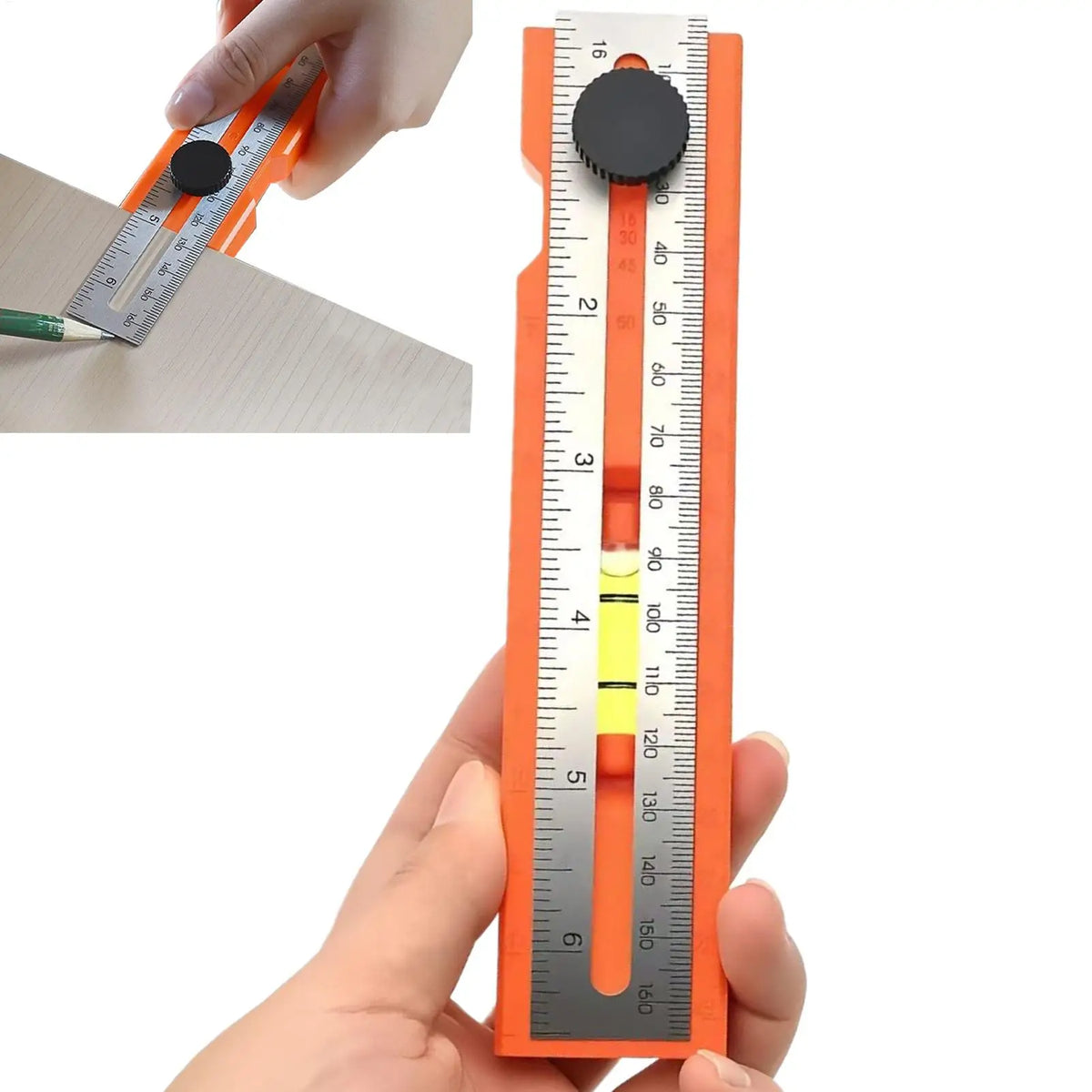 Adjustable Woodworking Marking Ruler – Multi-Angle Protractor Woodworking Marking Ruler PLUSH