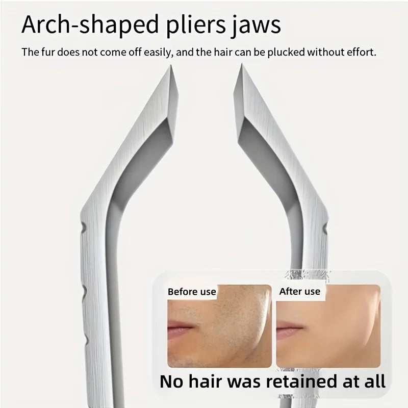 Ouriner 10mm Stainless Steel Eyebrow Tweezer – Men & Women Eyebrow Tweezer PLUSH