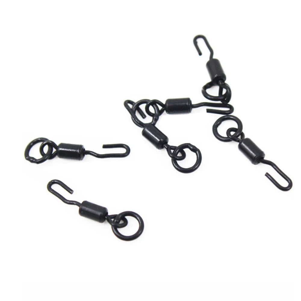 20pcs Quick Change Ring Swivels – Carp Ronnie Spinner Rig Fishing Rig Swivels PLUSH