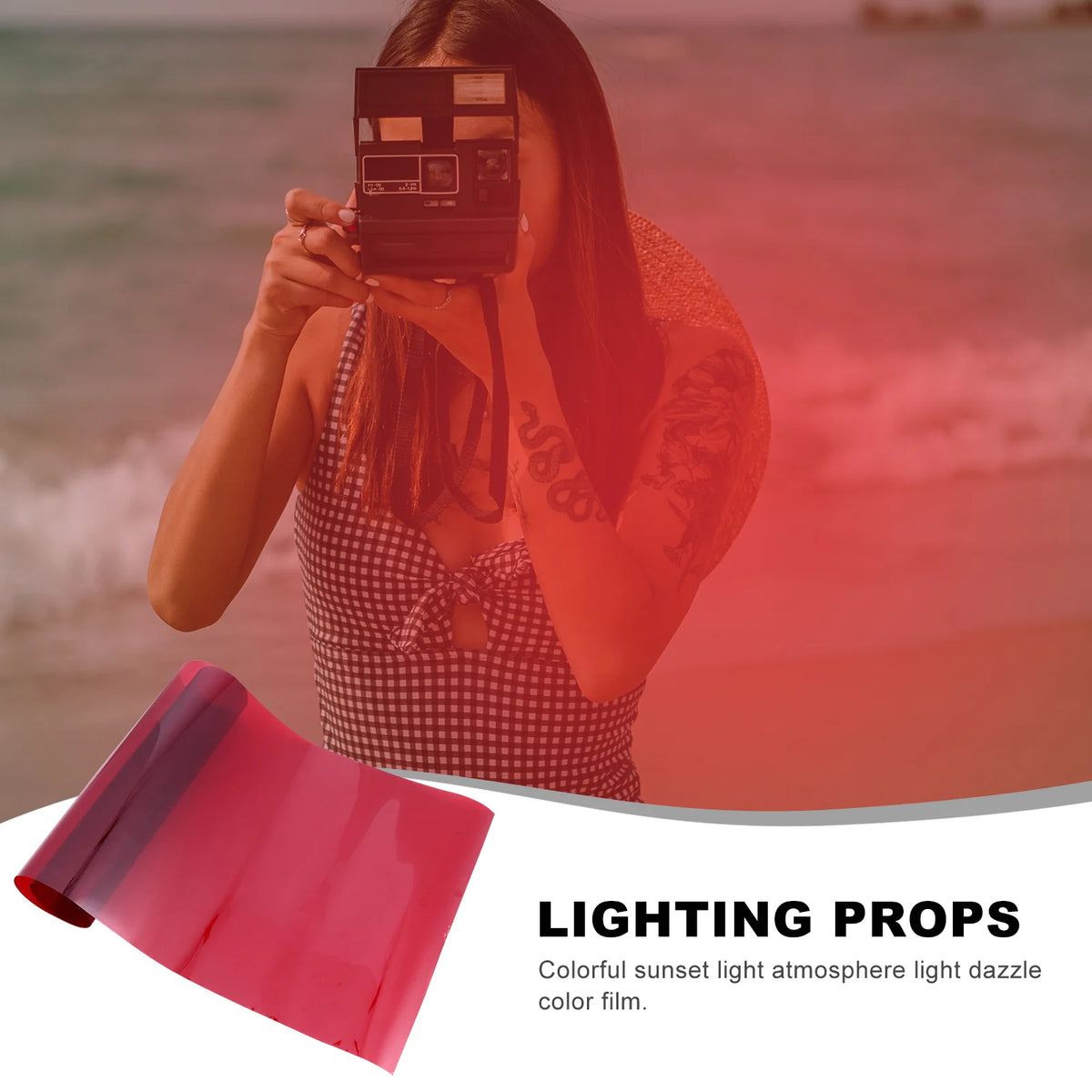 Color Correction Gel Light Film – Amber & Orange Camera Filters Photography Gel Filter PLUSH