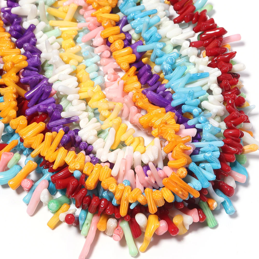 Natural Coral Irregular Spacer Beads – DIY Jewelry Making Natural Coral Beads PLUSH