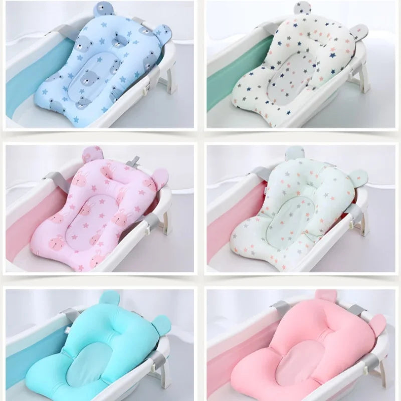 Foldable Baby Bath Seat Support Pad – Newborn Shower Cushion Baby Bath Support PLUSH