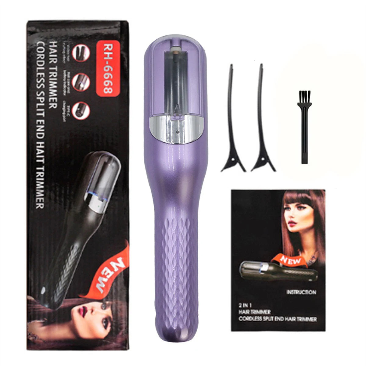 PLUSH Rechargeable Cordless Split End Hair Trimmer Split End Trimmer PLUSH