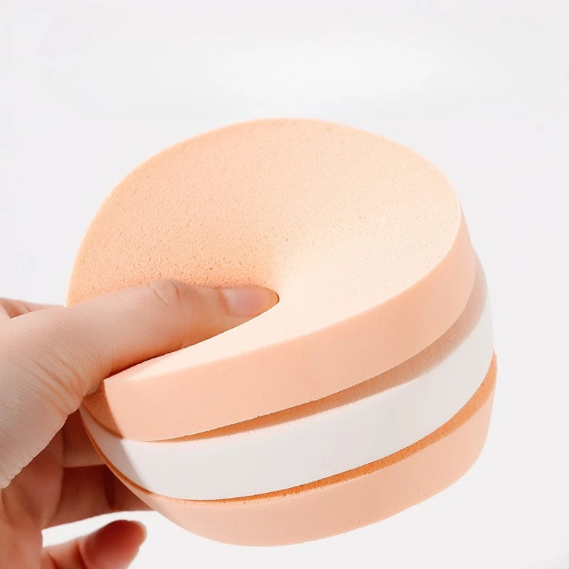 Round Soft Foundation Sponge Puff – Wet & Dry Makeup Tool Makeup Sponge Puff PLUSH