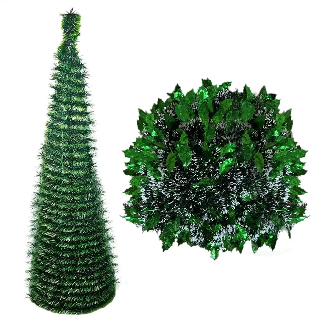 150cm Foldable Artificial Christmas Tree – Indoor Holiday Decor Artificial Christmas Tree PLUSH