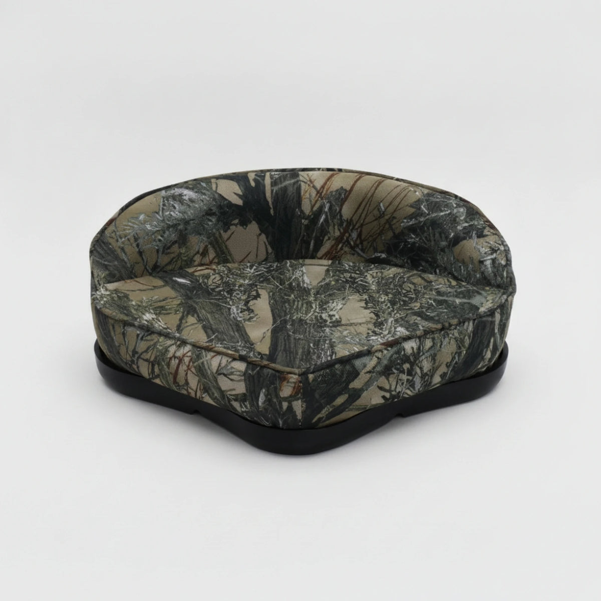 Triangular Padded Boat Seat with Backrest | Slimline Fishing Seat Padded Boat Seat PLUSH
