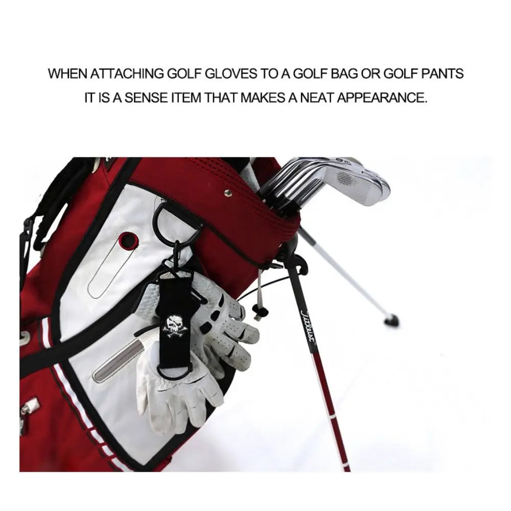 Skull Golf Towel with Carabiner Clip – Magic Tape Cleaning Golf Cleaning Towel PLUSH